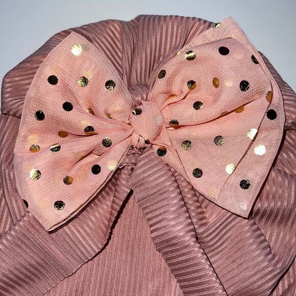 ๐ย New ๐ Cute Little Girls Turban with Bow LightโWeight Size 0-6 Months ๐ - Picture 2 of 5